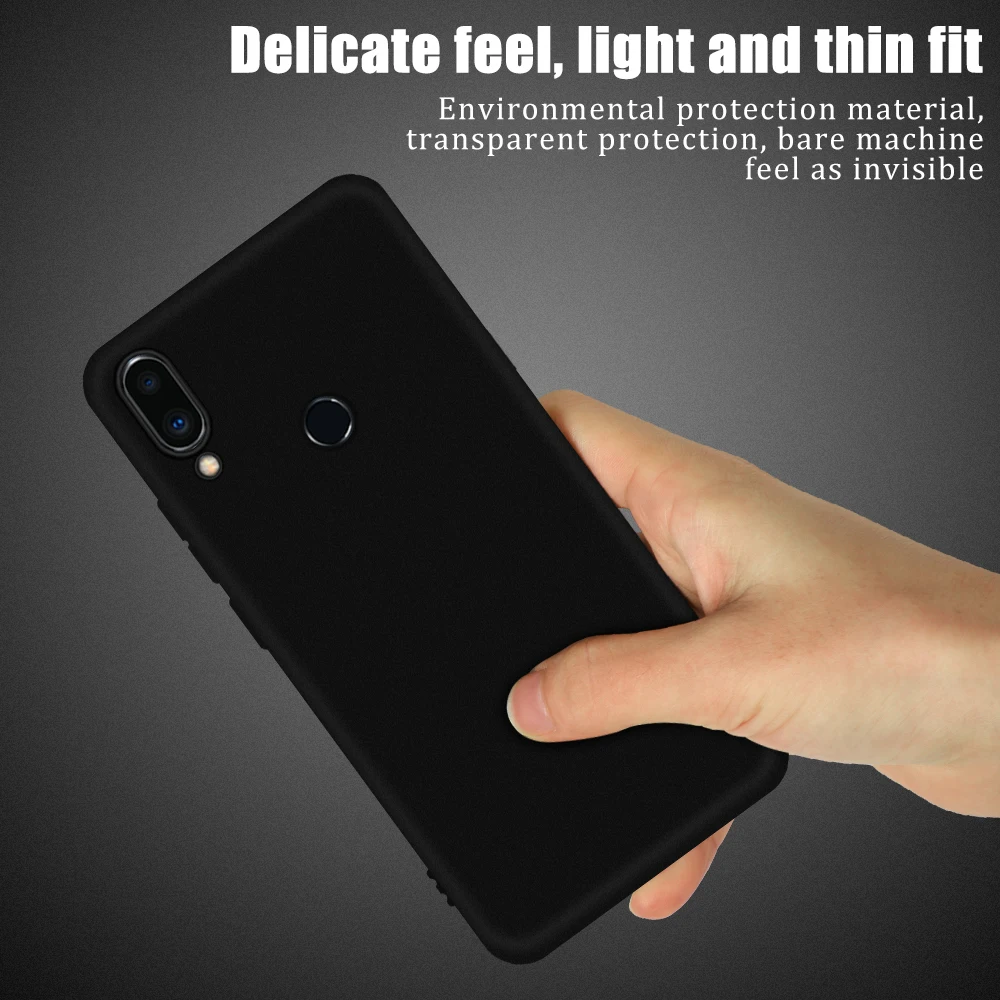 Черный матовый телефон случае для Xiaomi mi 9 8 6 SE Lite A1 A2 6X 5X x 3 2 S/Max Pocophone F1 Red Pro задняя