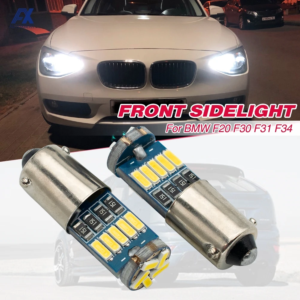 

2X FOR BMW F20 F30 F31 F34 H6W BAX9S FRONT SIDELIGHT SMD LED PARKING LIGHT HEADLAMP BULBS XENON WHITE ERROR FREE