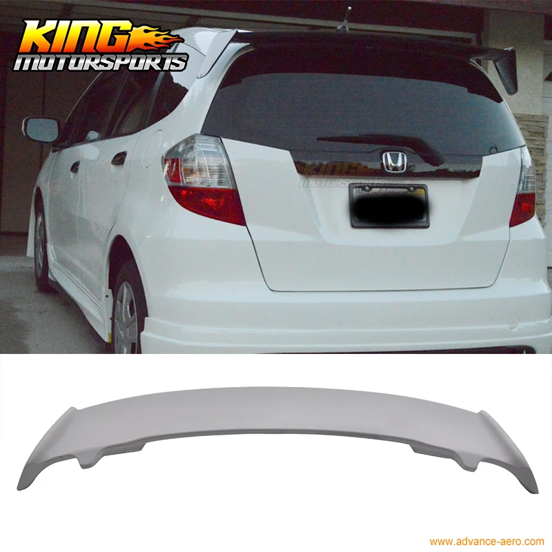 Fit For 08 09 10 11 12 13 14 Honda Fit Usdm Ge8 Spoon Unpainted Roof Spoiler Wing Abs Spoiler Wing Roof Spoilerroof Wing Aliexpress