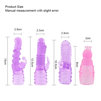 EXVOID Dildo Head Covers Vibrator Cap Tongue Vibrators G Spot Massager AV Rod Head Cap Magic Wand Attachment Adult Products 2