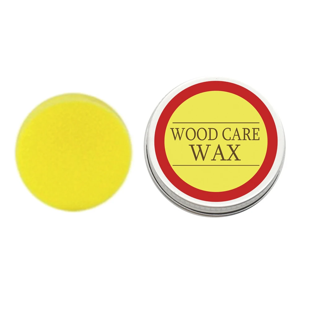 

Wood Beewax Crack Proof Practical Polishing Home Crafts Cabinets With Sponge Floor Wear Resistant Furniture Care Natural
