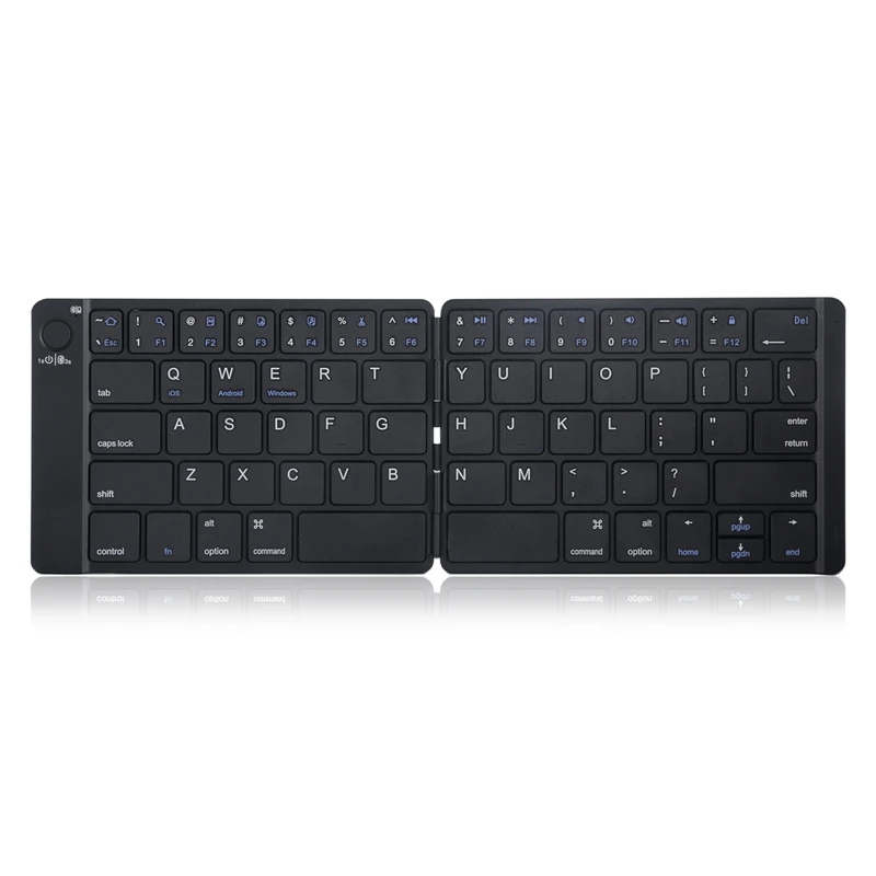 

Wireless Ultra-thin Portable Folding Keyboard Mini Bluetooth Keyboard, Holster Design Universal Keyboard Device for iPad, Andr