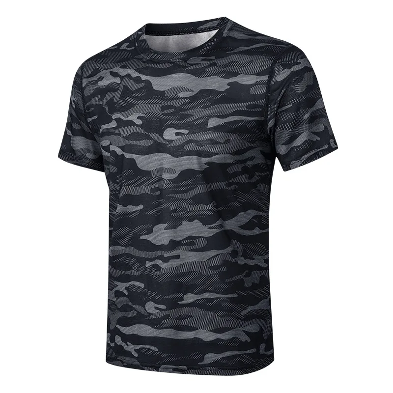 Camouflage T shirt Male Running Shirt 