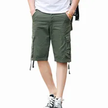 Хороший поп Vogue карго шорты сплошной цвет для мужчин VogueDesign Военная мода шорты Homme хлопок свободная качественная одежда