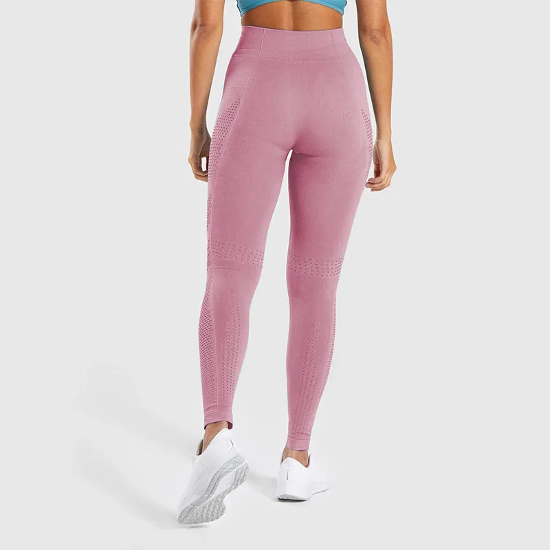 Розовые штаны для йоги бесшовные леггинсы женский спортивный фитнес Леггенсы с высокой талией Леггинсы для йоги женские легинсы для тренировок тренировочные штаны