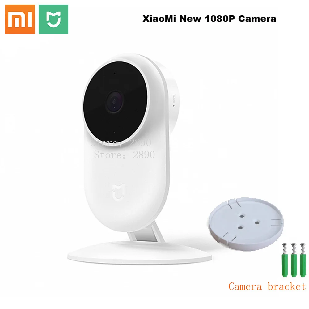 Оригинальный Xiaomi Mijia Новый 1080 P ip-камера 130 градусов FOV ночного видения 2,4 ГГц двухдиапазонный WiFi Xiaomi домашний комплект безопасности монитор