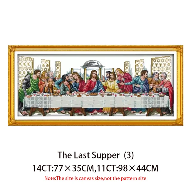 The Last Supper Dmc Cross Stitch Pattern Diy Needlework 14ct 11ct Counted Cross Stitch Kits For Embroidery Cross For Home Decor Counted Cross Stitch Kits Cross Stitch Kitscounted Cross Stitch Aliexpress