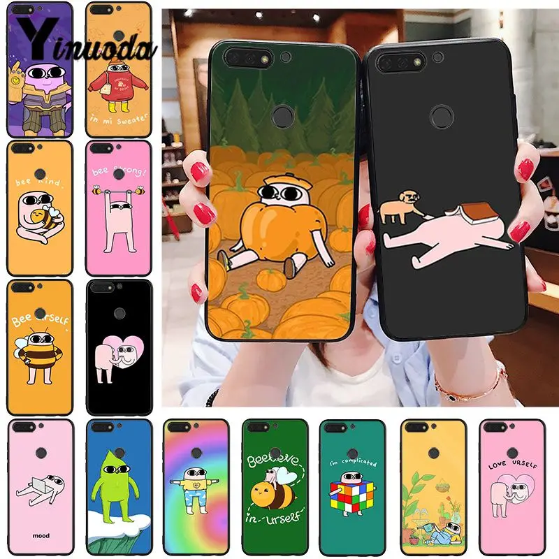 Цветной милый чехол Yinuoda для телефона Huawei Honor 8A 8X 9 10 20 Lite 7A 5A 7C 10i 9X pro Play 8C | Мобильные