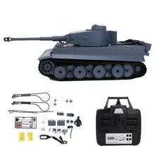 RC leopardo tanque modelo de juguete 1/16 simulación humo inalámbrico 2,4G Control remoto alemán Tigre batalla tanques 6,0