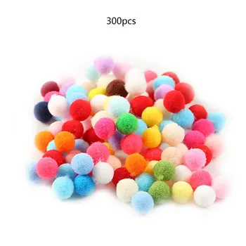 

Polyester Color Plush Ball Mini Small Diy Creative Handmade Jewelry Hat Scarf Accessories Colorful Pompoms Craft Sewing