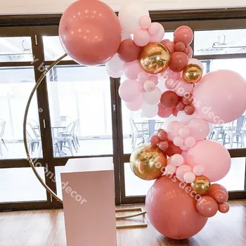 

80pcs DIY Retro Dusty Pink Balloons Garland Arch Matte Balloon Blush Latex Balloon Wedding Baby Shower Birthday Party Decoration