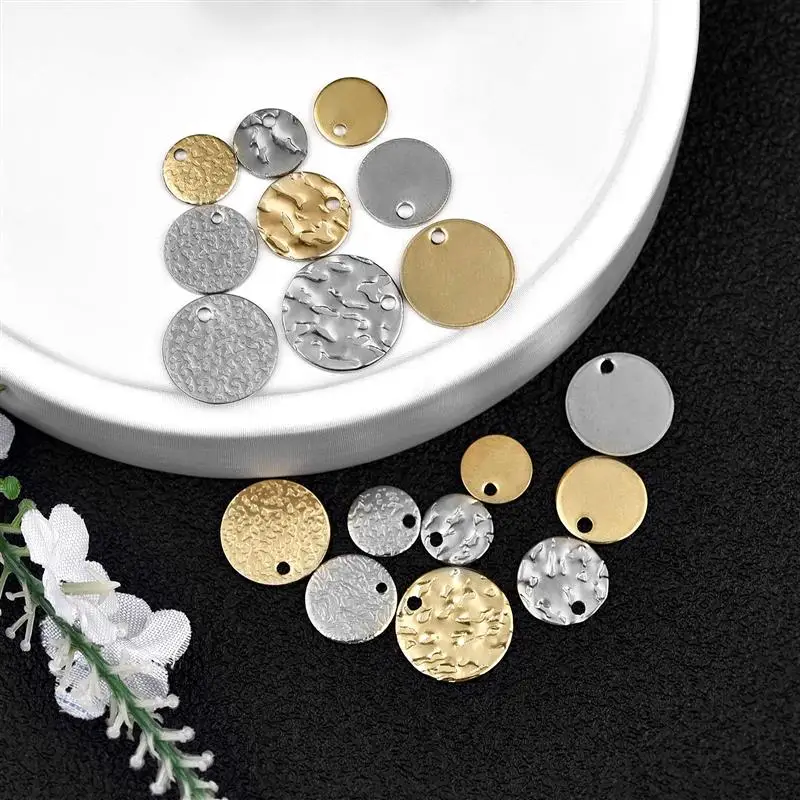 Stainless Steel Pendants Embossing Charm DIY Earrings Bracelet 2 H453c07f3e7a449ae9bd807c654cb3aebL