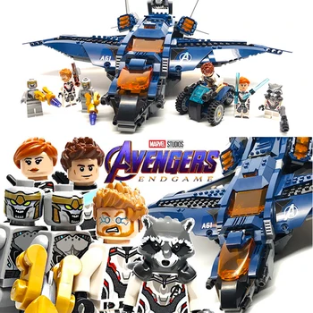 

Super Heroes Marvel's The Avengers Ultimate QuinJet SHIELD Building Blocks Bricks Compatible lepinglys 76126 Kid Educational toy