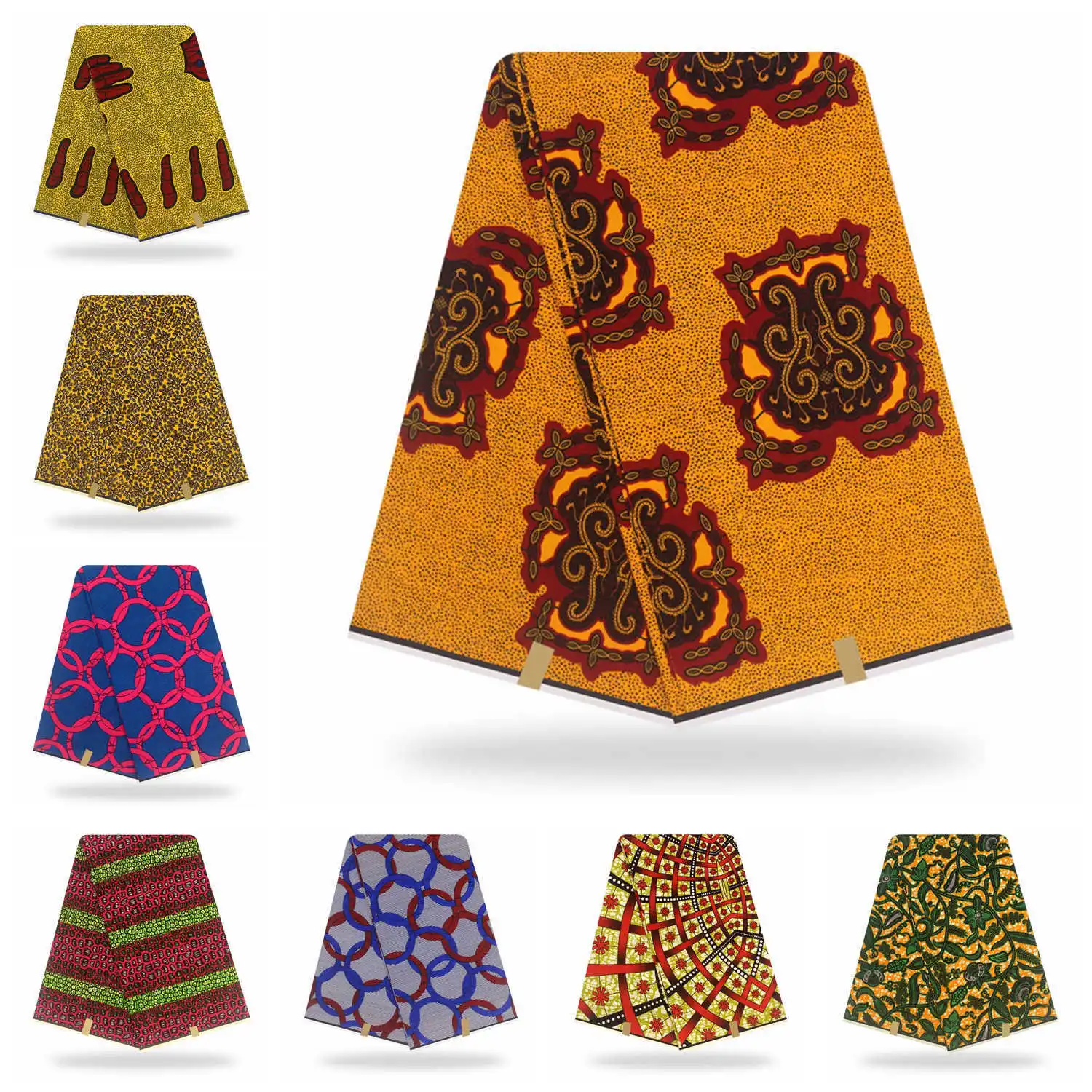 

African Ankara Fabric High Quality Veritable Wax Print Fabric Printing 100% Cotton African Veritable Real Dutch Wax For Dress