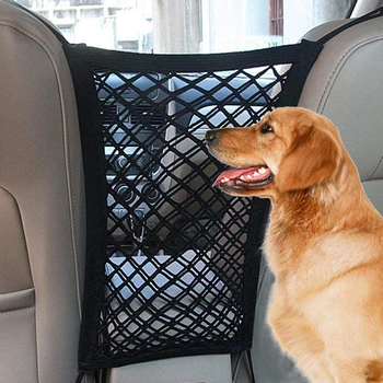 

Elastic Car Pet Fence Dog Safety Isolation Net Children Travel Isolation Barrier Mesh Dog Fence Anti-collision Mesh Pet Supplies