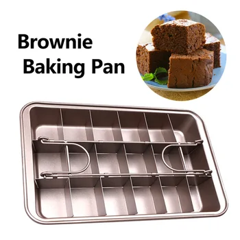 

TTLIFE Professional Bakeware 18 Cavity Baking Tools Easy Cleaning Square Lattice Chocolate Cake Mold Non-Stick Baking Pan New