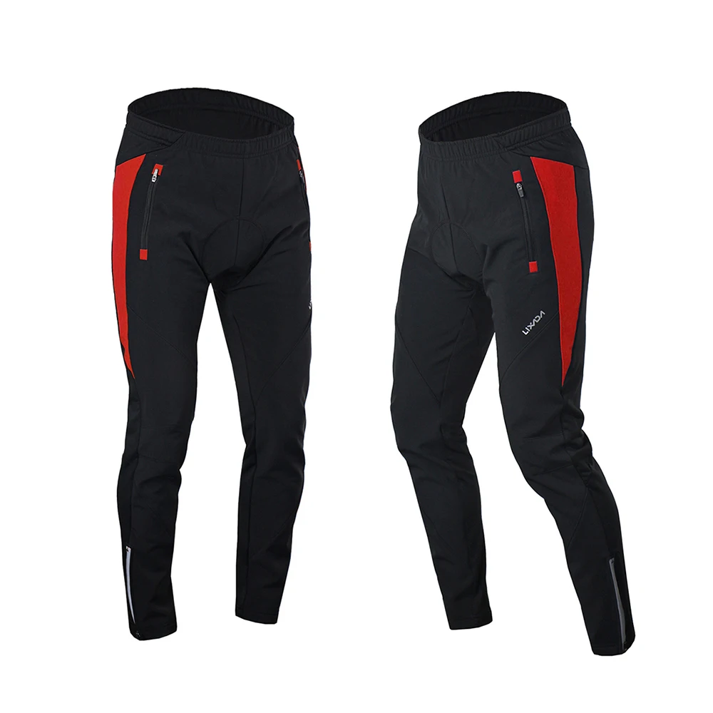 Lixada Windproof Long Sleeve Cycling Jersey Coat Jacket Men Winter Cycling Clothing Set with 3D Padded Pants Trousers