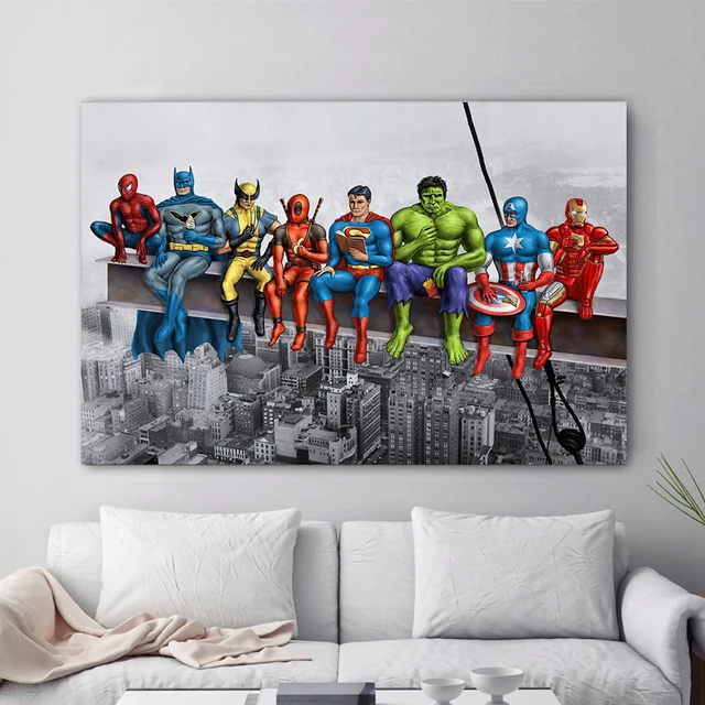 Pictures Bedroom Decor Marvel | Super Heroes Funny Poster ...
