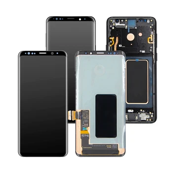 

SUPER AMOLED LCD with Frame for SAMSUNG Galaxy S9 G960 S9 Plus G965 Touch Screen Digitizer Assembly