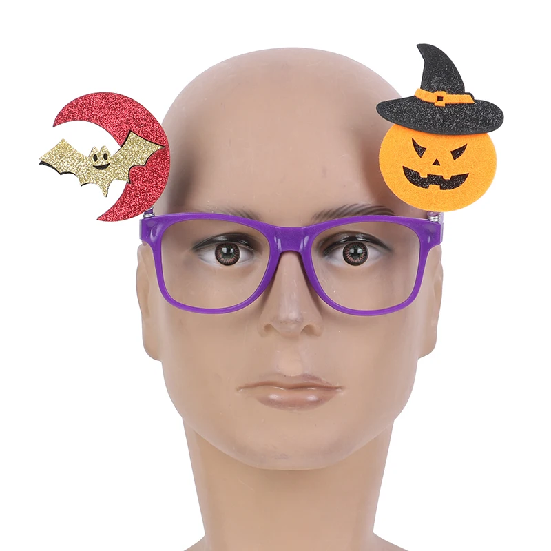 

Kawaii pumpkin Kids Creative Party Decoration Festival Supplies glasses frame bat Halloween 2019 New 1PC Children