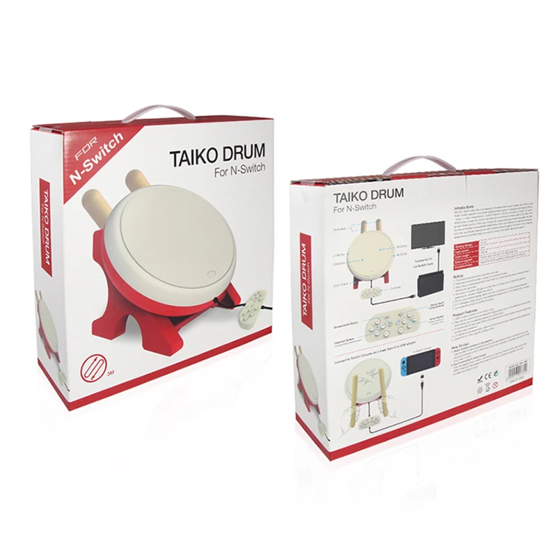 For Switch Taiko Game Drum Nintendo Television Somatosensory Game Taiko NS Game Drumstick Rod Games Accessories for Nintendo