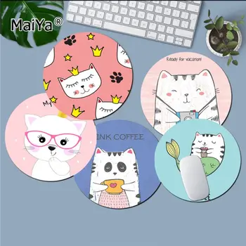 

MaiYa Cool New Cartoon Animal Pattern gamer play mats round gaming Mousepad gaming Mousepad Rug For PC Laptop Notebook