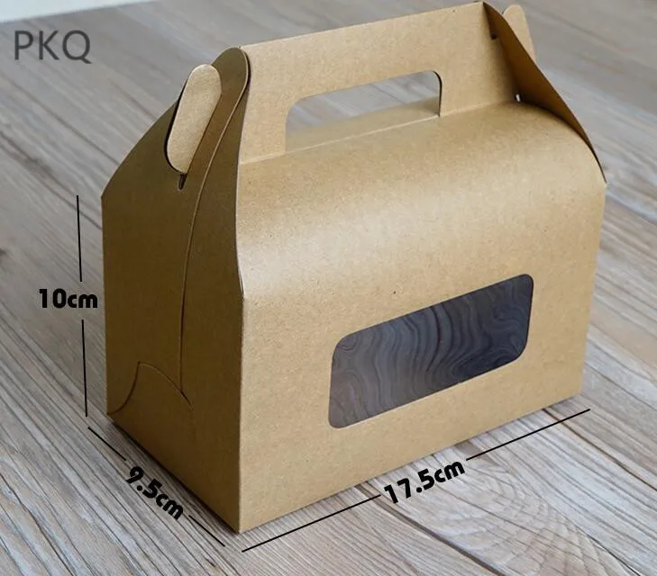 

500Pcs/pack cake box with handle,cake box with window