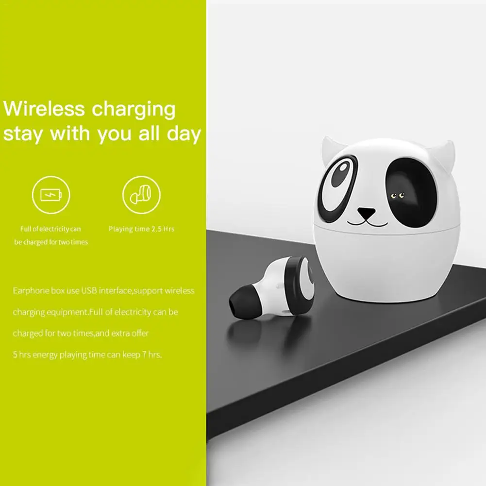 TS01 мини TWS милые коробки Bluetooth наушники милые животные Беспроводные спортивные гарнитуры