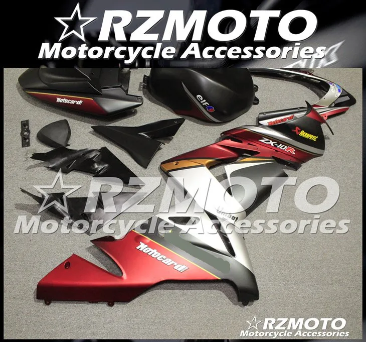 ABS мотоцикл обтекатель комплект для KAWASAKI ZX-10R 2004-2005 год кузов литьевая форма Магазин № 2221