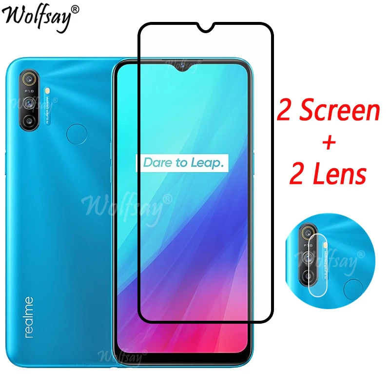 

Full Cover Tempered Glass For Oppo Realme C3 Screen Protector For Realme C3 C35 C21Y C25S C11 Camera Glass For Realme C3 Glass
