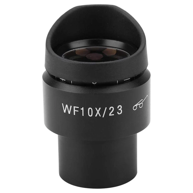 Горячая WF10X/23 Аксессуары для микроскопа широкоугольный окуляр высокий глаз точка интерфейса 30 мм с маской для глаз