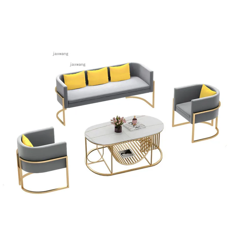 Clothing Store Small Apartment Leisure Sofa Simple Modern Hotel Lobby Table Chair Nordic Fabric Living Room Home Furniture Sofas