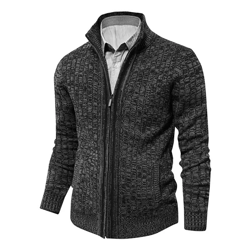 

New Autumn Winter 2023 Men' s Outwear Fashion Middle Length US Size Cardigan Men Kardigan