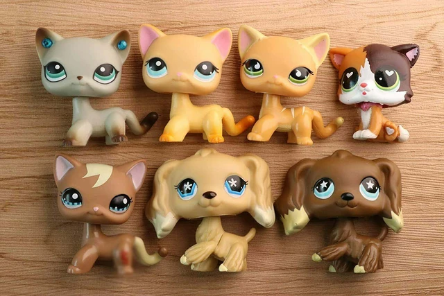 Pet Shop Cats and Collie Dachshund Great Dane Cocker Spaniel Dogs Grab Pack(5pcs  Random Toy) Figure Cute Toy Kids Boy Girls Gift - AliExpress