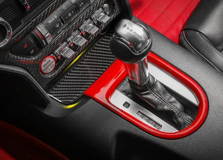Для Ford Mustang up Автомобильная панель переключения передач Передняя Коробка для хранения патч Центральная консоль Декоративные Наклейки интерьерные аксессуары