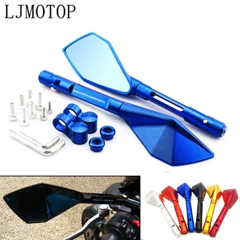

Motorcycle Mirrors Moto Side Rearview MirrorsCNC aluminum For Aprilia F800GT F800R F800S F800ST HP2 EnduRo HP2 Megamoto