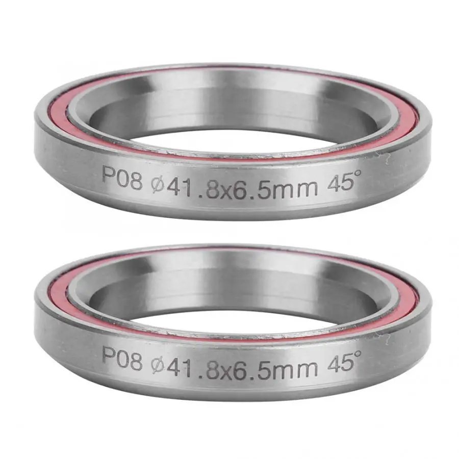 

2pcs Bicycle Headset 41.8MM Bearing Headset Bike Heavy Duty Mountain Bike Double Sealed Steel Bearing Headset Accessory