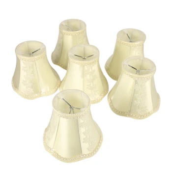 

Home Art Decor Ripple Lamp Shades Crystal Wall Lamp Chandelier Fabric Lampshade Nordic Style Modern Lamp Cover for Pointed Bulb