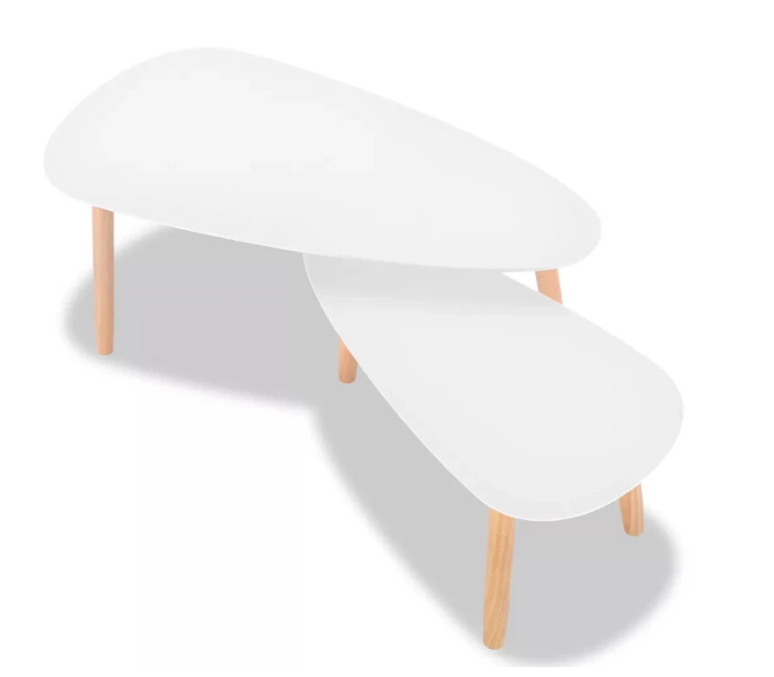 Креативный журнальный столик набор из 2 предметов Необычные боковые столы VidaXL