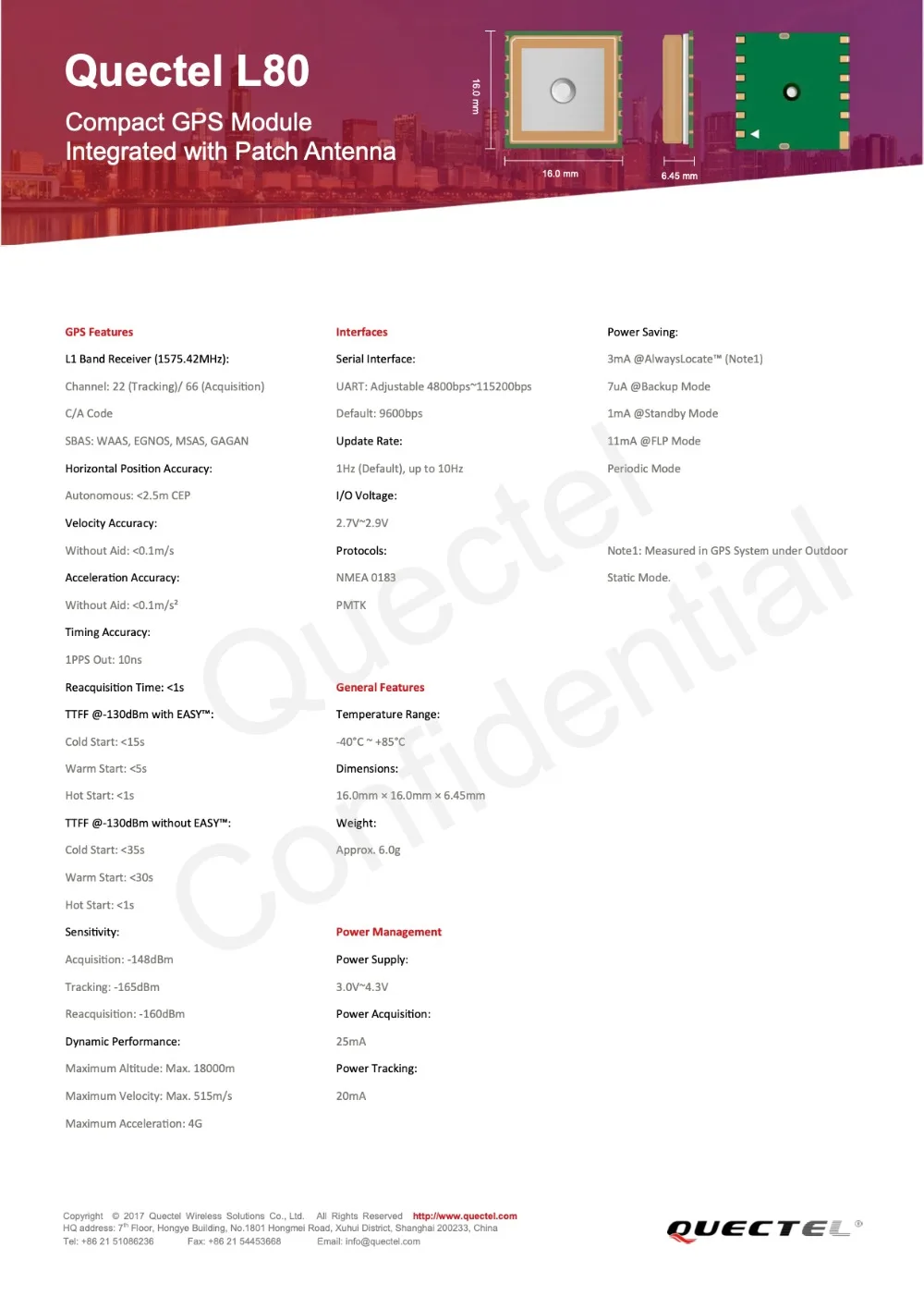 Quectel_L80_GPS_Specification_V1.3 2