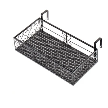 

Balcony Flower Suspension Iron Art Guardrail Flowerpot Pylons Fleshiness Railing Flower Rack Indoor Windowsill Luggage Carrier