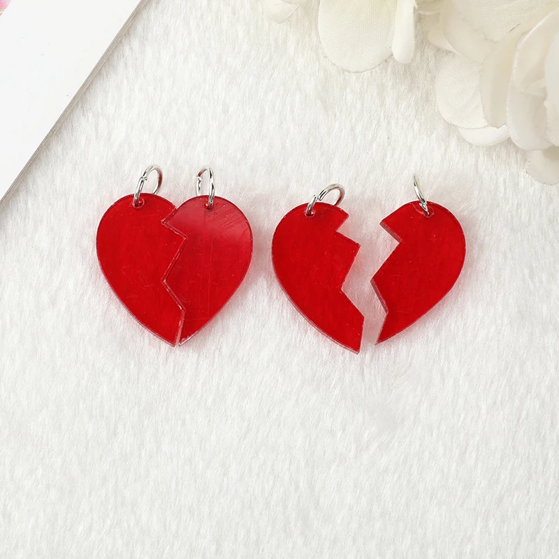 Heart Charm for Earrings or Keychain