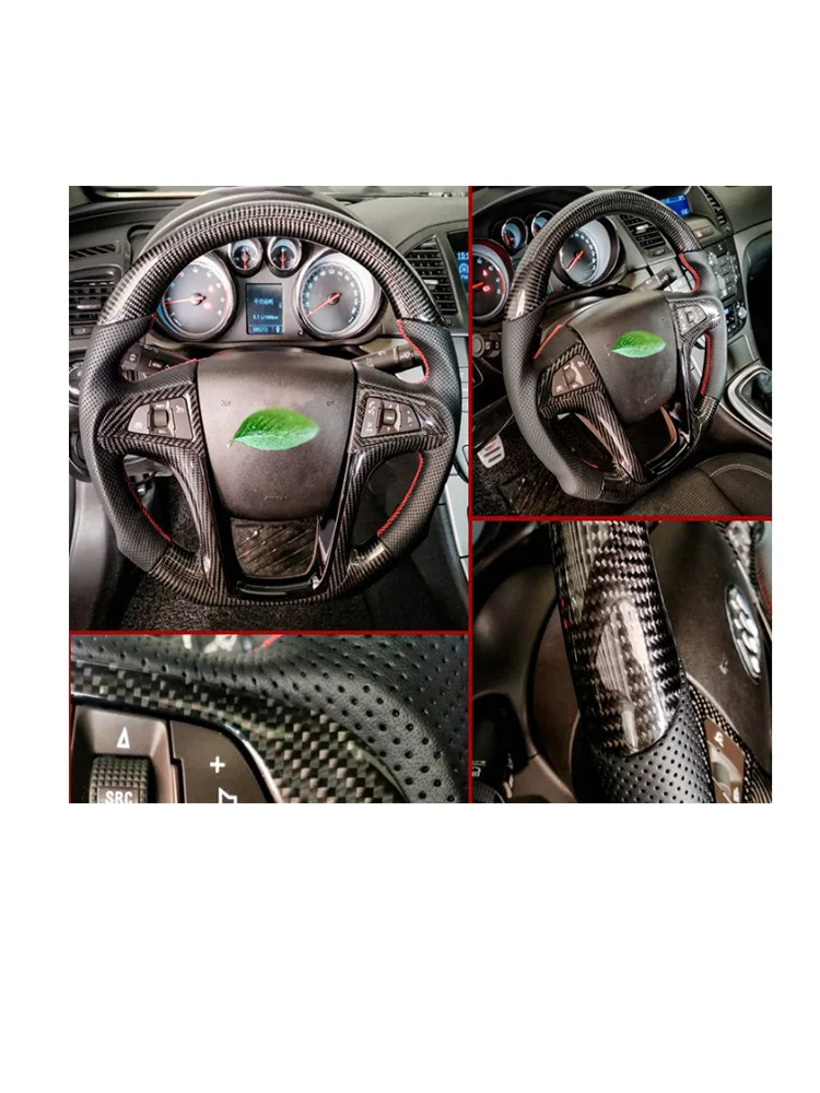 Carbon Fiber Sports Flat D Type Steering Wheel For Buick Lacrosse GTXT Encore Enclave Envision |