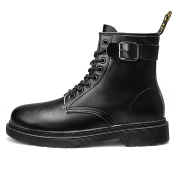 

New Winter Blazers, Martin boots, two-layer leather, stylish, high-top shoes