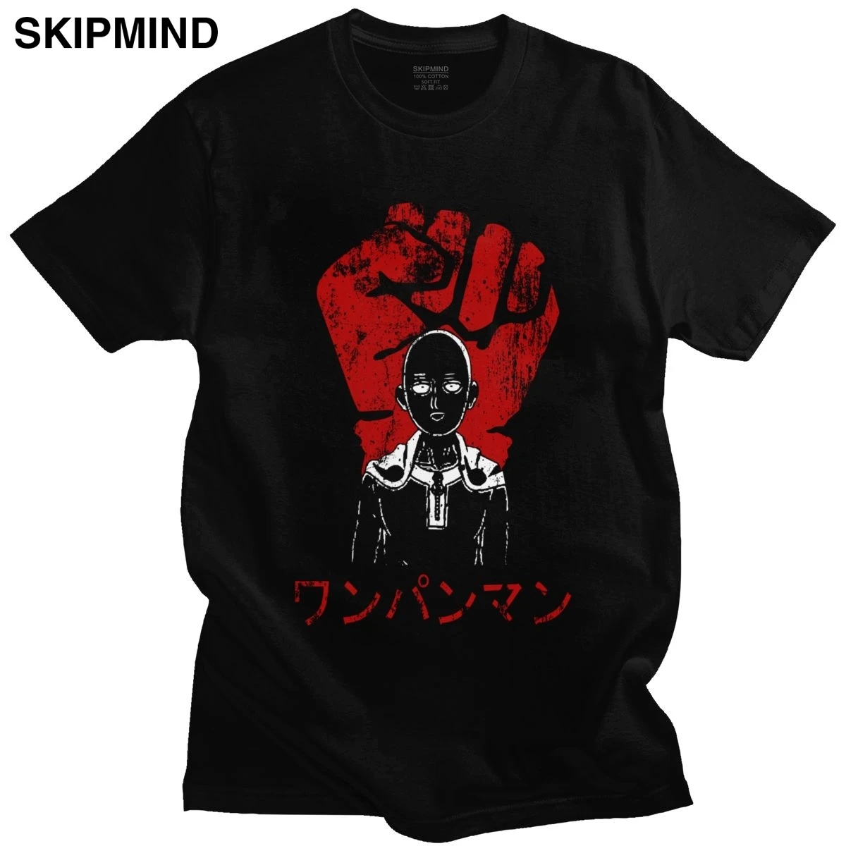 Grunge One Punch Man Saitama Sensei Tshirt Men Short Sleeved Japanese Superhero Anime Manga Printed T Shirt 100 Cotton Tee Tops T Shirts Aliexpress aliexpress