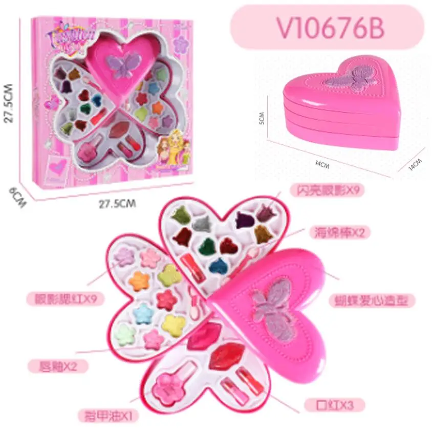 1 Uds niños Juego chico maquillaje de juguetes princesa peluquería de simulación de juguete para juego de imitación bebé chica maquillaje