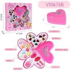 Jeu de maquillage pour enfants, 1 pièces, jeu de Simulation, coiffure de princesse, cosmétique, ensemble de maquillage pour bébés filles 