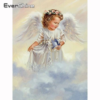 

Evershine 5D Diamond Painting Angel Diamond Embroidery Full Display Portrait Rhinestones Diamond Mosaic Crystal Cross Stitch Kit