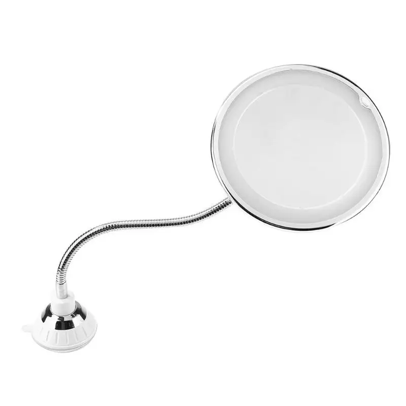 360 градусов 10X складной вращающийся макияж зеркало светодиодный увеличительное косметическое зеркало зеркала для ванной
