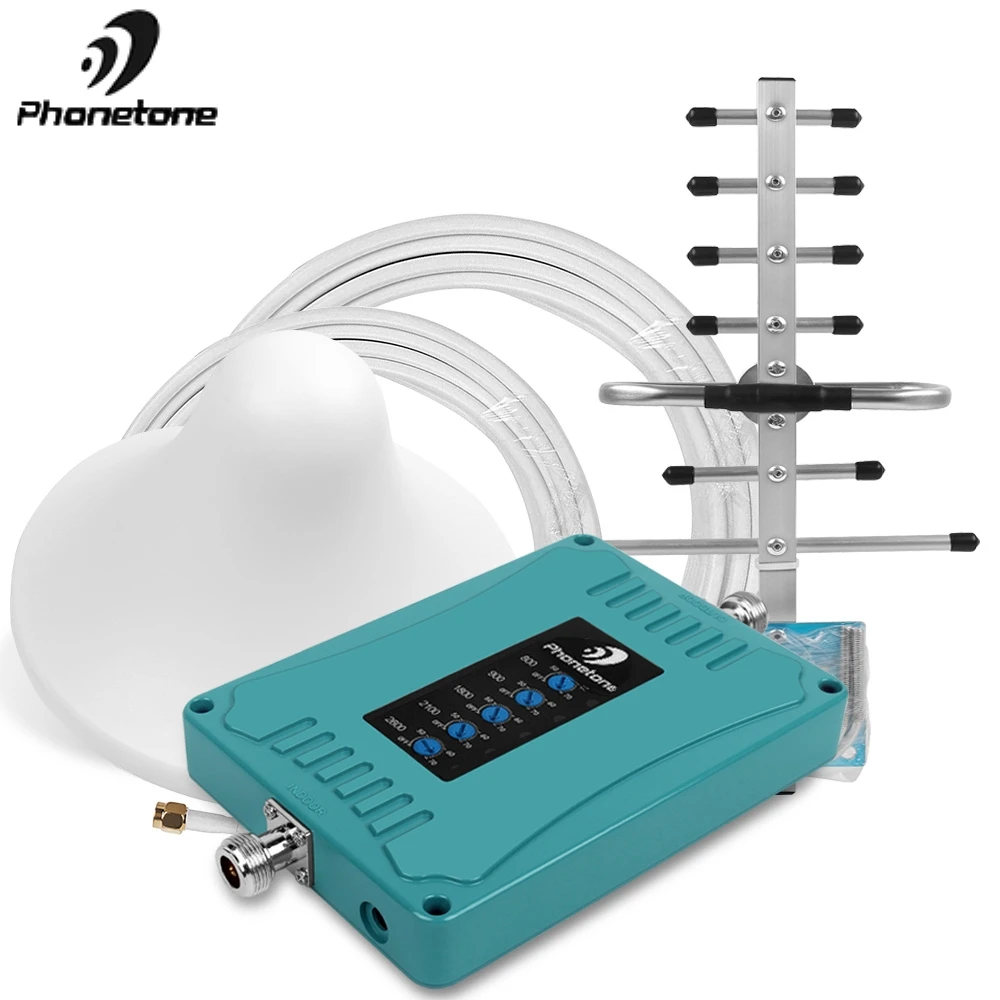 GSM репитер 5 диапазонов 4G LTE 800/2600 МГц 2G EGSM 900 3G 2100 1800 усилитель сигнала сотового
